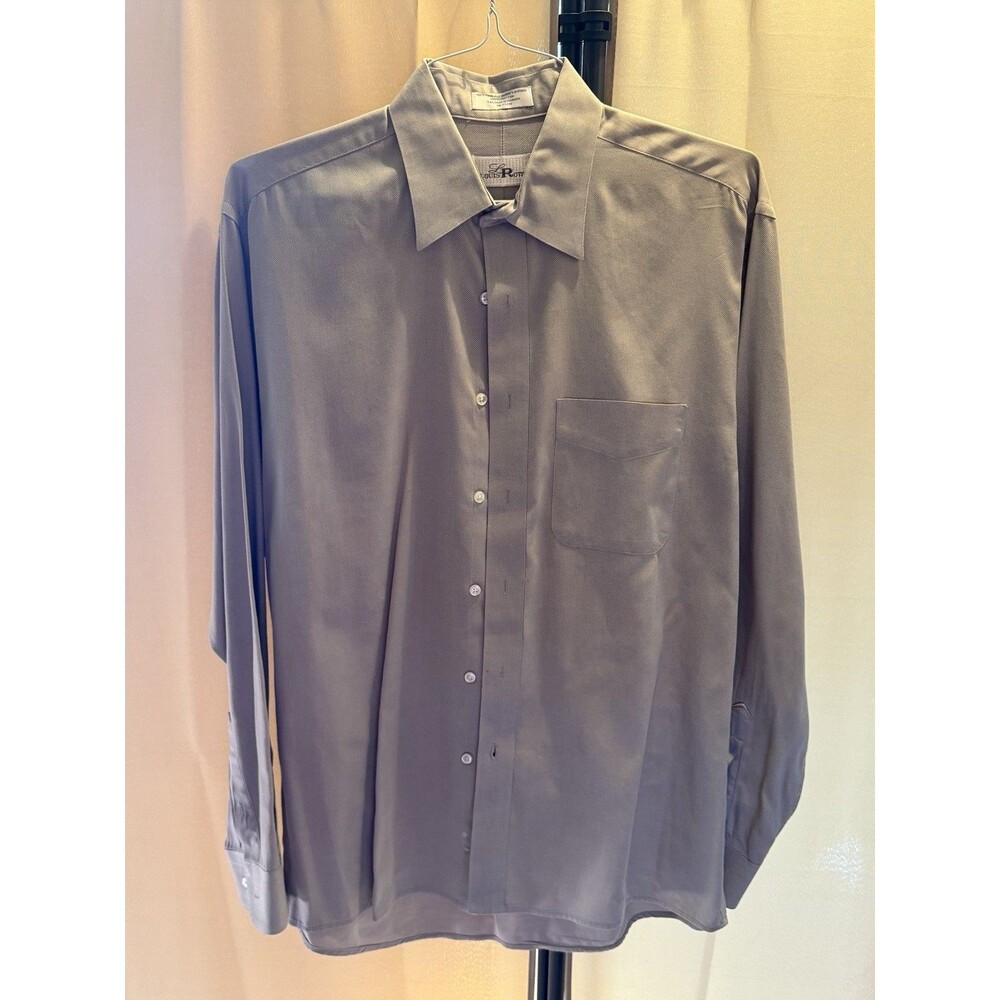 Louis Roth Men’s Khaki-ish Beigh Dress Shirt 15.5 (34-35)